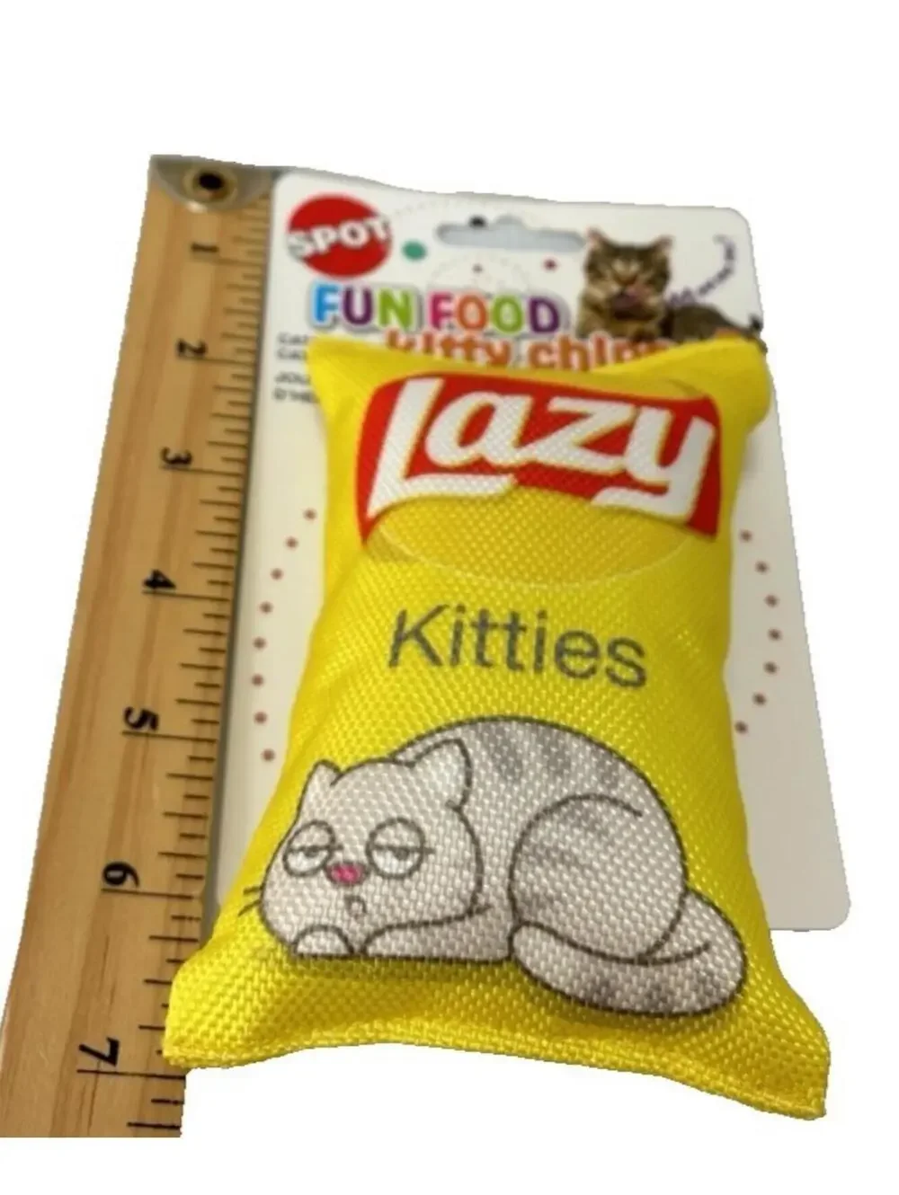 Cat Toy Fun Food Kitty Chips Lazy Kitties Cat Toy w/ Catnip 5